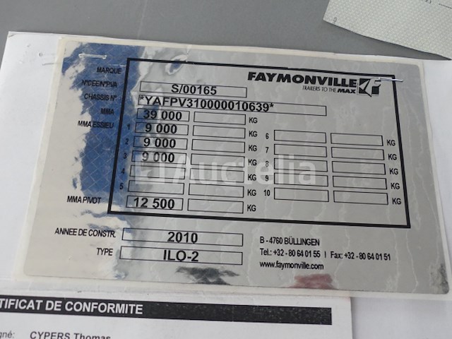 Faymonville ilo -2 3-assige trekker met lades - afbeelding 30 van  37