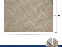 Fcsdetail schoonloopmat voor binnen 60*90 beige - afbeelding 2 van  3