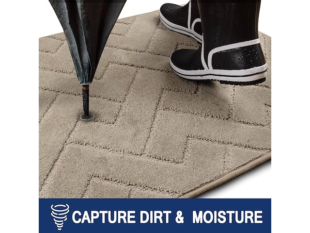 Fcsdetail schoonloopmat voor binnen 60*90 beige - afbeelding 3 van  3