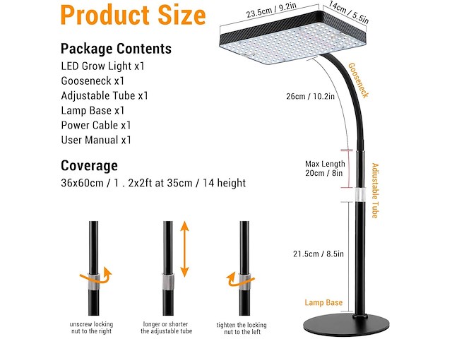 Fecida bureau groeilamp - afbeelding 4 van  5