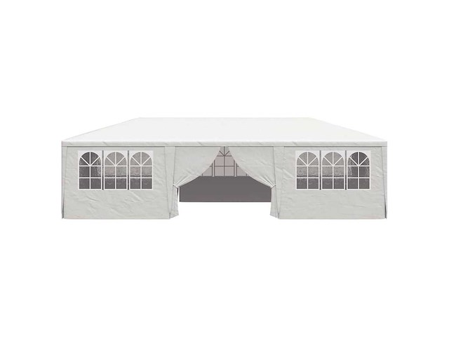 Feesttent met zijwanden 4x9 m wit 90 g/m² - afbeelding 5 van  11