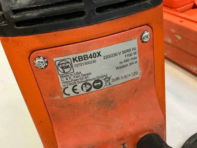 Fein kbb40x magnetische boormachine - afbeelding 6 van  7