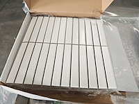 Felice kitkat white glans 29,6x30 cm mozaïek tegel 20 m² - afbeelding 6 van  8