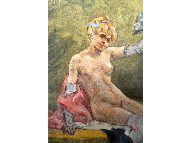 Félicien rops - canicule - offsetreproductie - afbeelding 5 van  7