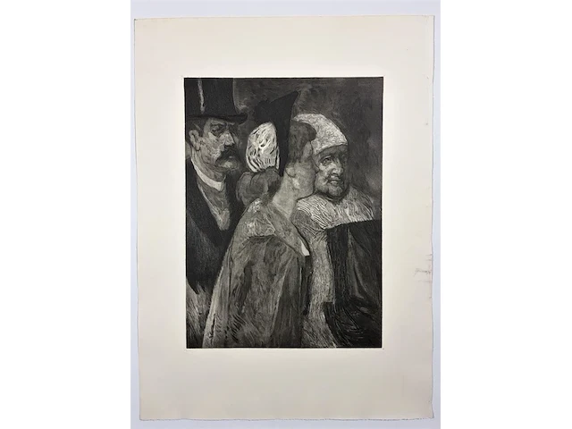 Felicien rops - ets - afbeelding 1 van  1