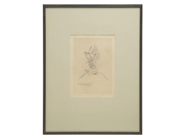 Félicien rops (1833-1898), 'louis xiv', etching on japon 25.6 x 17.7 cm. (10.08 x 6.96 in.) - afbeelding 2 van  5