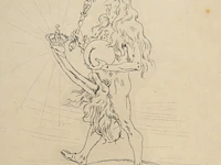 Félicien rops (1833-1898), 'louis xiv', etching on japon 25.6 x 17.7 cm. (10.08 x 6.96 in.) - afbeelding 5 van  5