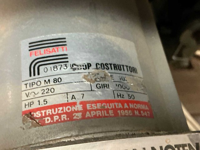 Felisatti m80 tafelcirkelzaagmachine - afbeelding 3 van  4