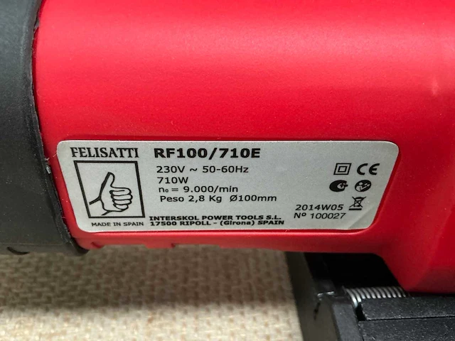 Felisatti rf100/710e lamellenfrees - afbeelding 8 van  8