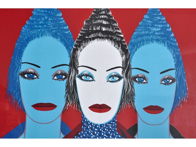 Felix labisse - les trois femmes - litho - ingelijst - afbeelding 4 van  7