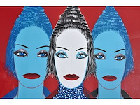 Felix labisse - les trois femmes - litho - ingelijst - afbeelding 4 van  7