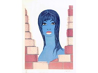 Felix labisse - through the wall - litho - afbeelding 1 van  4