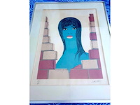 Felix labisse - through the wall - litho - afbeelding 2 van  4