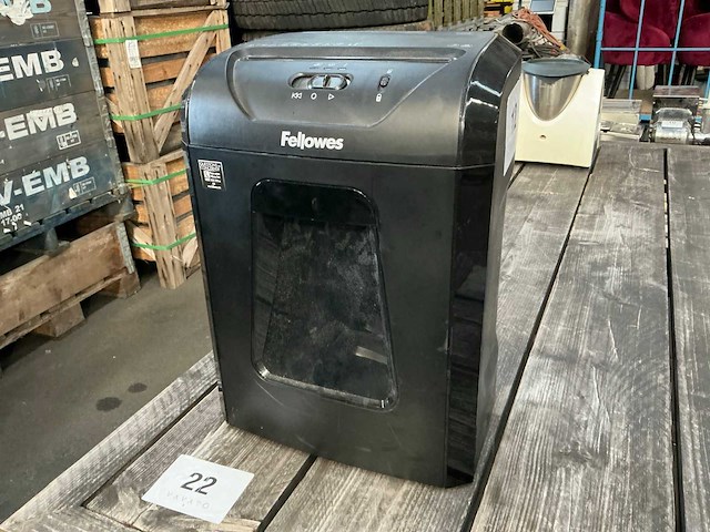 Fellowes 12c papier shredder - afbeelding 1 van  3