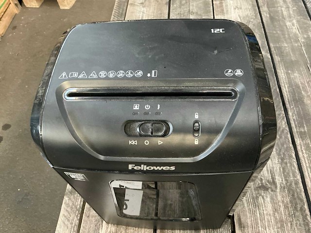 Fellowes 12c papier shredder - afbeelding 2 van  3