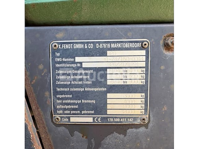 Fendt 926 tractor (1997-19.059 uur-vin: 926211291-01) - afbeelding 26 van  35