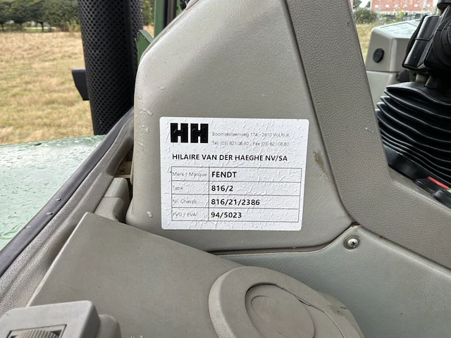 Fendt favorit 816 turboshift vierwielaangedreven tractor - afbeelding 8 van  51