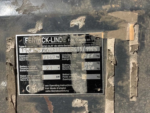 Fenwick linde t18 elektrische palletwagen - afbeelding 8 van  9