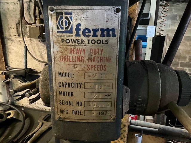 Ferm pm16 kolomboormachine - afbeelding 6 van  6