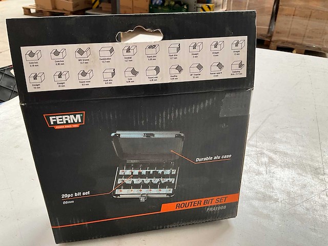 Ferm set accuboormachine, elektrische tacker en bit set - afbeelding 3 van  12