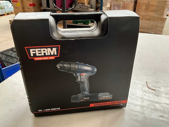 Ferm set accuboormachine, elektrische tacker en bit set - afbeelding 5 van  12