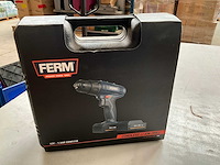 Ferm set accuboormachine, elektrische tacker en bit set - afbeelding 5 van  12
