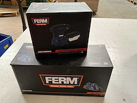 Ferm set bandschuurmachine 900w + excentrische schuurmachine 300w