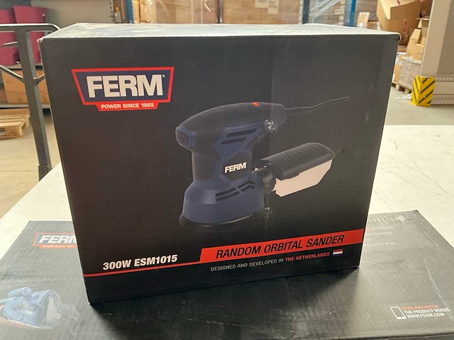 Ferm set bandschuurmachine 900w + excentrische schuurmachine 300w - afbeelding 2 van  8