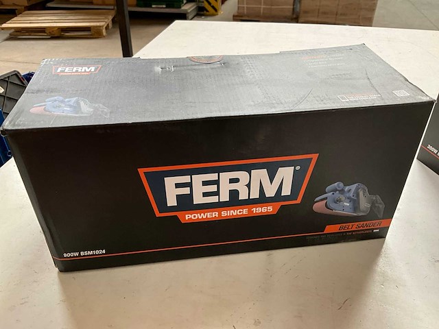 Ferm set bandschuurmachine 900w + excentrische schuurmachine 300w - afbeelding 5 van  8