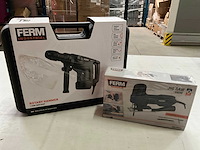 Ferm set boorhamer 1100w en decoupeerzaag 550w
