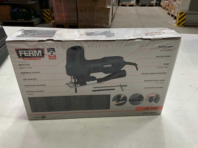 Ferm set boorhamer 1100w en decoupeerzaag 550w - afbeelding 6 van  7