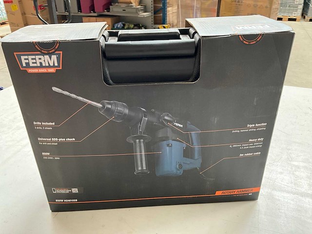 Ferm set boorhamer 850w en reciprozaag 710w - afbeelding 4 van  9