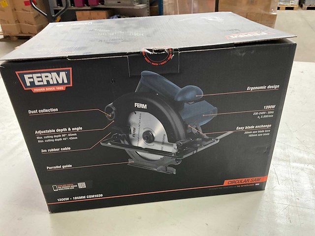Ferm set cirkelzaag 1200w en klopboormachine 850w - afbeelding 4 van  8