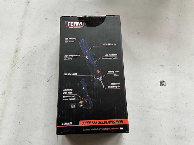 Ferm set elektrische tacker, soldeerbout en bit set - afbeelding 14 van  14