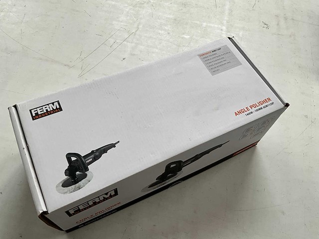 Ferm set haakse poetsmachine 1400w en polijstschijvenset - afbeelding 4 van  9