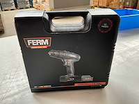 Ferm set heteluchtpistool 2000w, li-ion accu boormachine en handpalm schuurmachine 130w - afbeelding 6 van  10