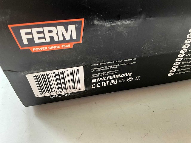 Ferm set heteluchtpistool 2000w, li-ion accu boormachine en handpalm schuurmachine 130w - afbeelding 8 van  10
