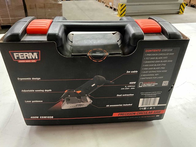 Ferm set precisie cirkelzaag 400w en decoupeerzaag 550w - afbeelding 4 van  8