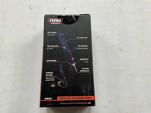 Ferm set vlakschuurmachine 240w, haakse slijper 500w en soldeerbout - afbeelding 2 van  11