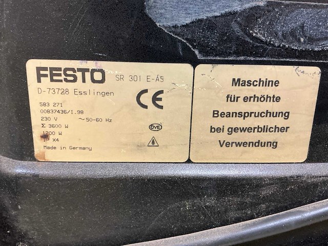Festo sr 301 e-as industriële stofzuiger - afbeelding 8 van  8