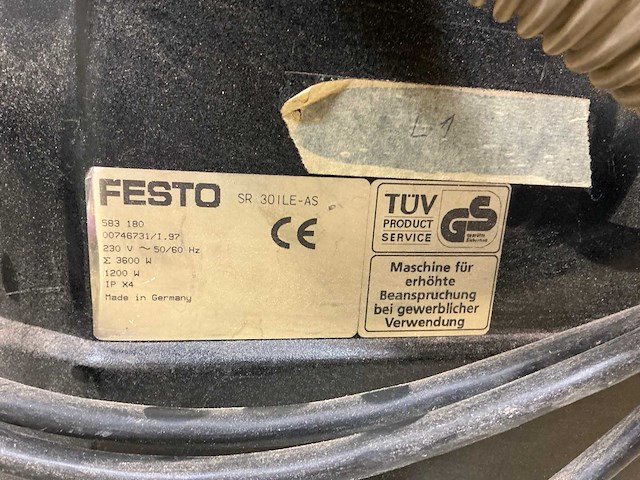 Festo sr 301 le-as industriële stofzuiger - afbeelding 8 van  8