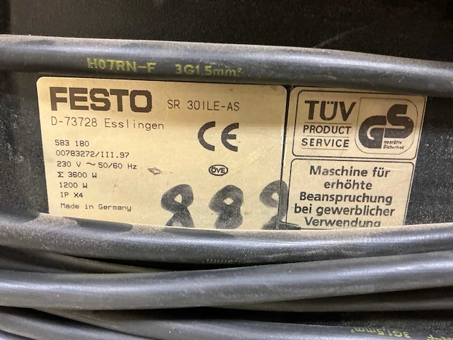 Festo sr 301 le-as industriële stofzuiger - afbeelding 8 van  8
