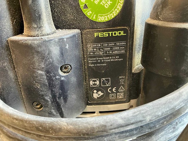 Festool 0f 2200 eb bovenfrees - afbeelding 4 van  6