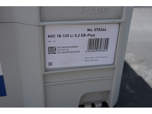 Festool accu haakse slijper agc 18-125 li 5,2 eb-plus - afbeelding 4 van  12