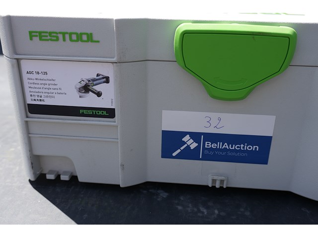 Festool accu haakse slijper agc 18-125 li eb-basic - afbeelding 6 van  8