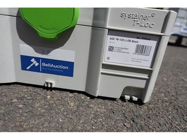 Festool accu haakse slijper agc 18-125 li eb-basic - afbeelding 3 van  11