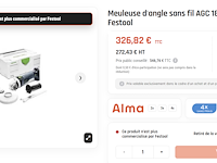 Festool accu haakse slijper agc 18-125 li eb-basic - afbeelding 12 van  12