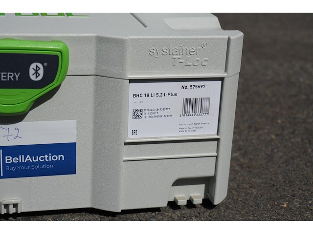 Festool accu klopboormachine bhc 18 li 5,2ah i-plus - afbeelding 2 van  10