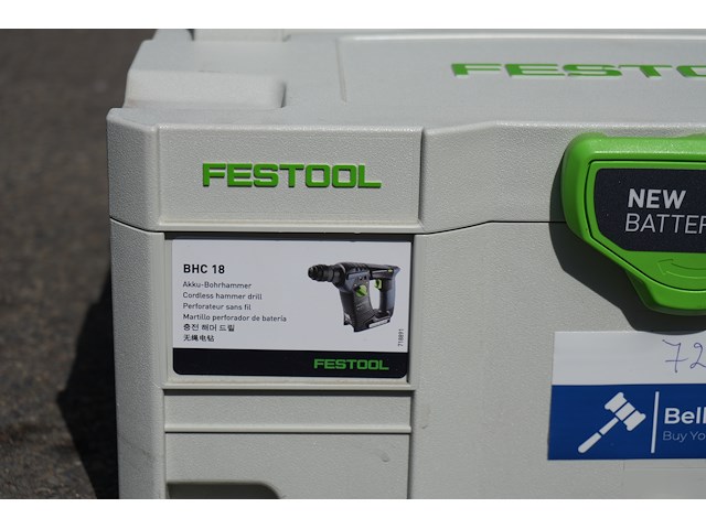 Festool accu klopboormachine bhc 18 li 5,2ah i-plus - afbeelding 10 van  10