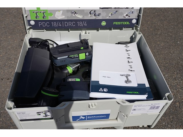 Festool accu klopboormachine pdc 18/4 quadrive i-plus - afbeelding 8 van  8